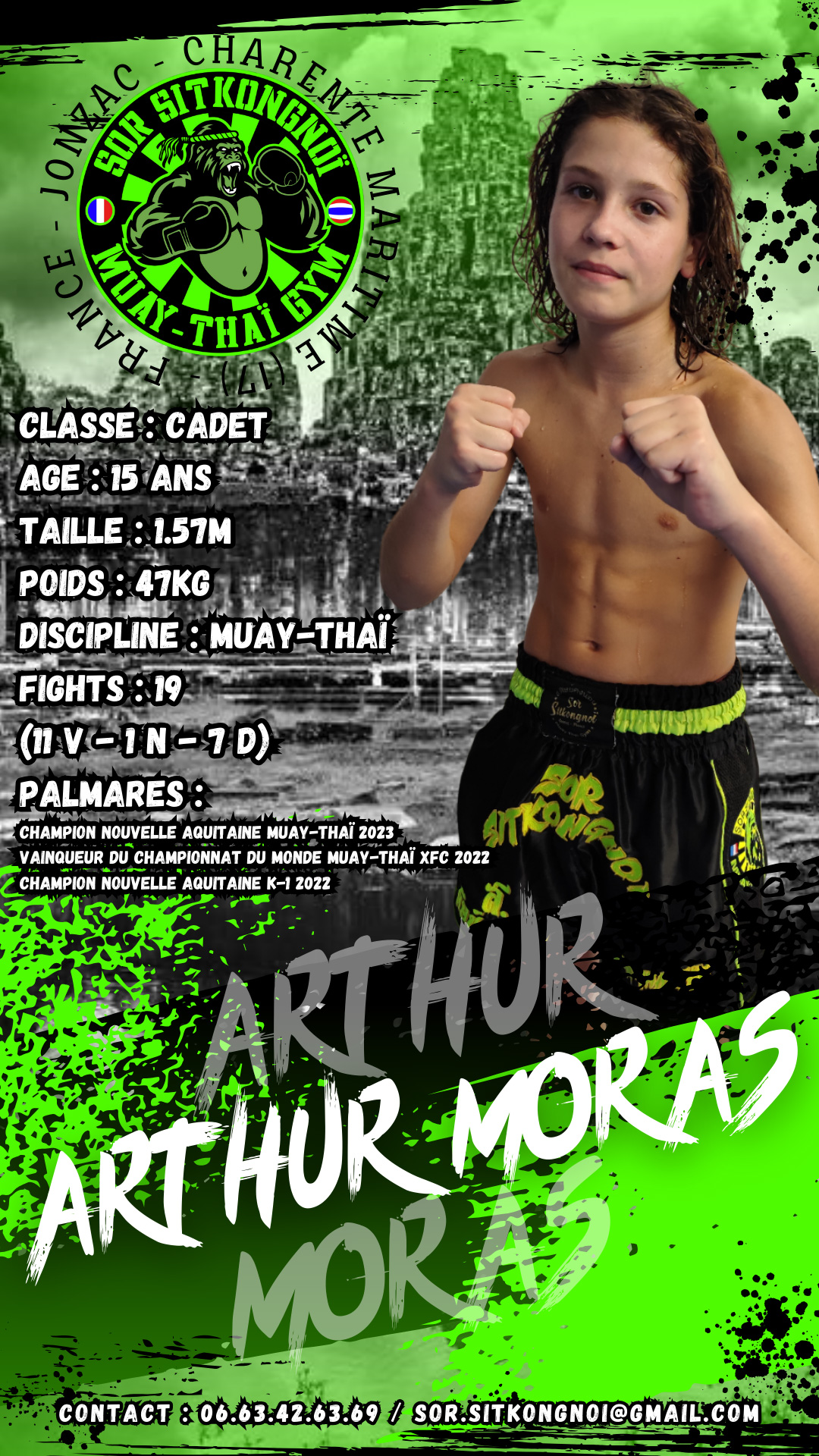 Card de presentation 23 24 Arthur Moras