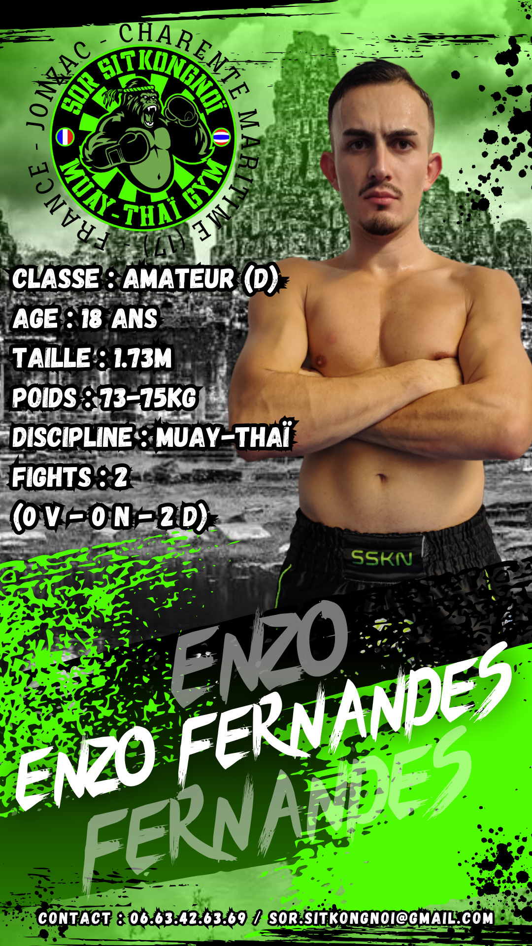 Card de presentation 23 24 Enzo Fernandes