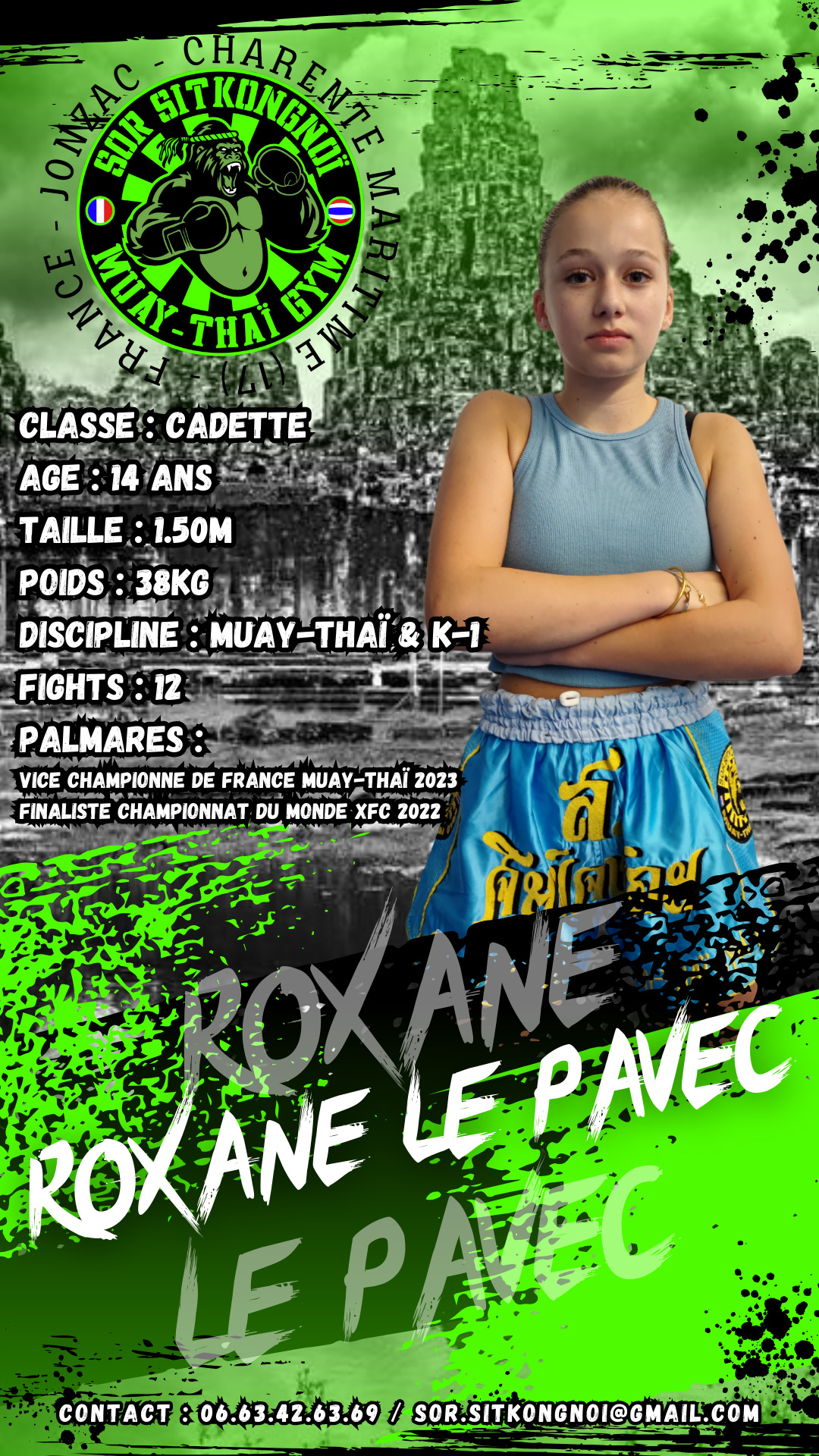Card de presentation 23 24 Roxane Le Pavec