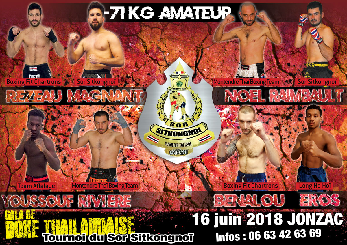 4 Tournoi du Sor Sitkongnoï Amateur 71kg 2018